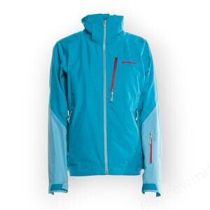 Small Patagonia W's Insulated Powder Bowl Jacket Turquoise NO HOOD CUA 31445
